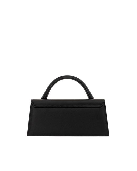 Elegante borsa a mano in pelle nera di Jacquemus in Black