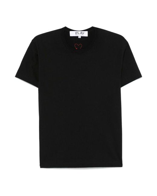 COMME DES GARÇONS PLAY Black T-Shirts for men