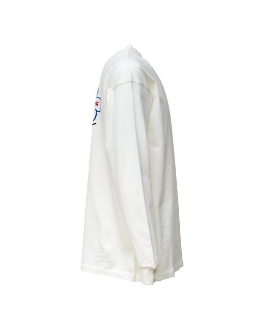 Drole de Monsieur White Long Sleeve T-Shirts for men