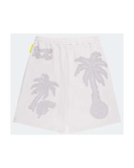 Barrow 3d palm print bermuda shorts in White für Herren