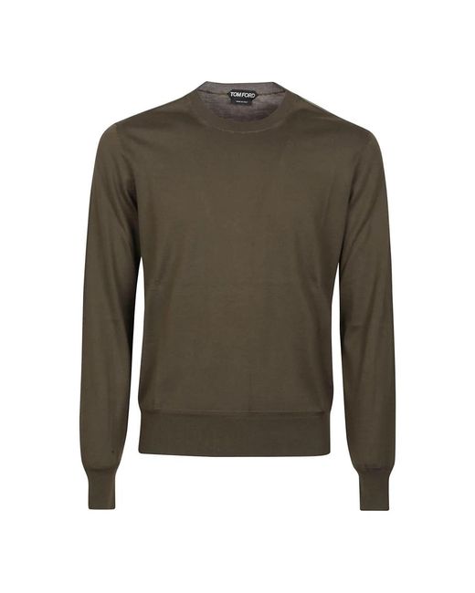 Tom Ford Green Round-Neck Knitwear for men