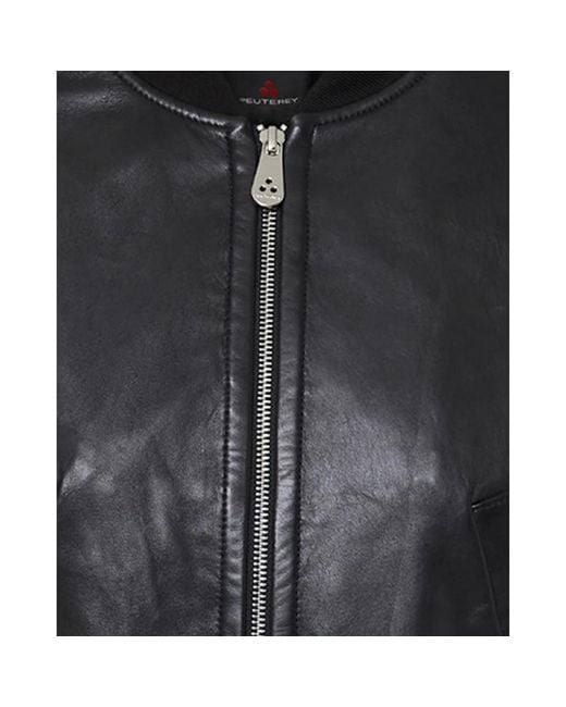 Peuterey Black Leather Jackets