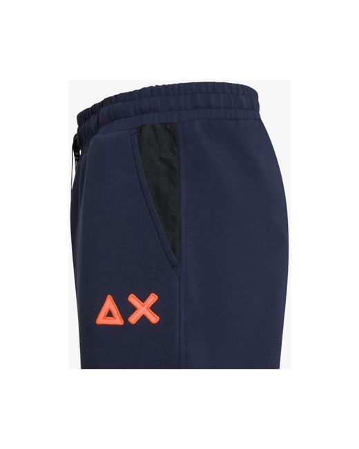Sun 68 Blue Sweatpants for men