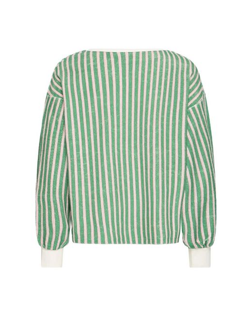 Ichi Overhemden ,Groen ,Katoen Gezellige Sweatshirt Blarney in het Green