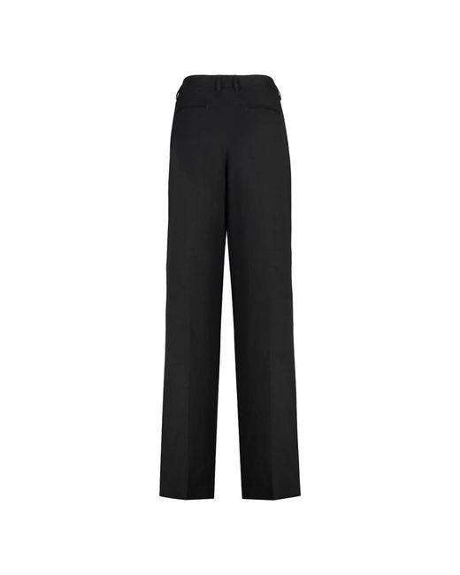 PT Torino Black Straight Trousers