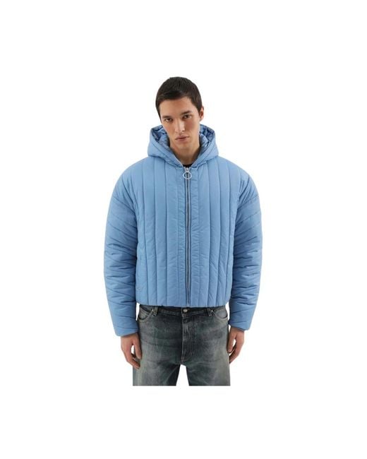 1989 STUDIO Jassen ,Blauw ,Blauwe Pufferjas in het Blue voor heren