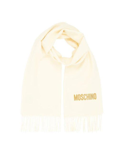 Moschino White Winter Scarves