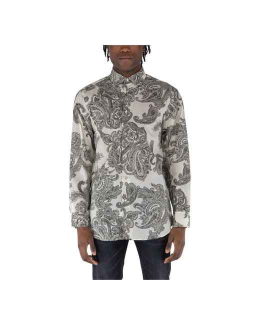 Etro Gray Casual Shirts for men