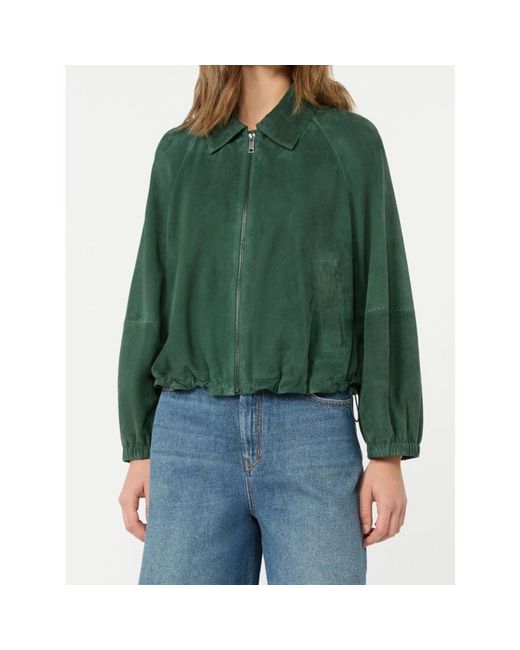 Weekend by Maxmara Green Bomber Jackets