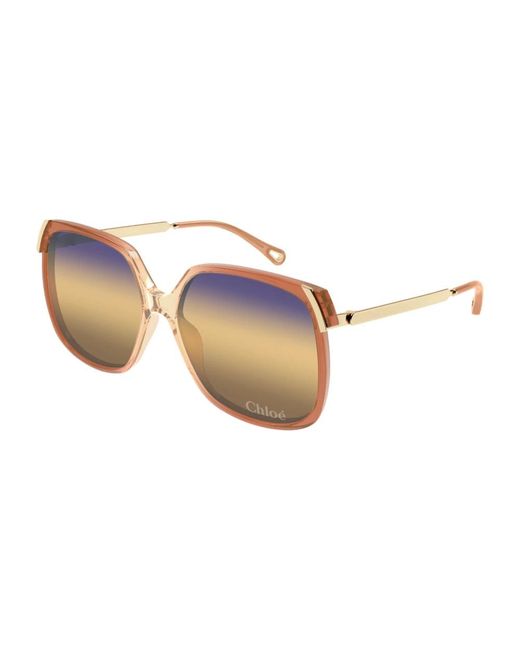 Sunglasses di Chloé in Metallic