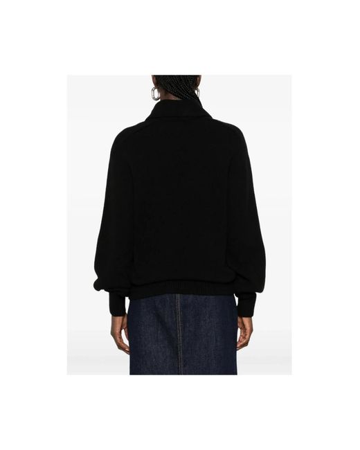 Khaite Black Round-Neck Knitwear