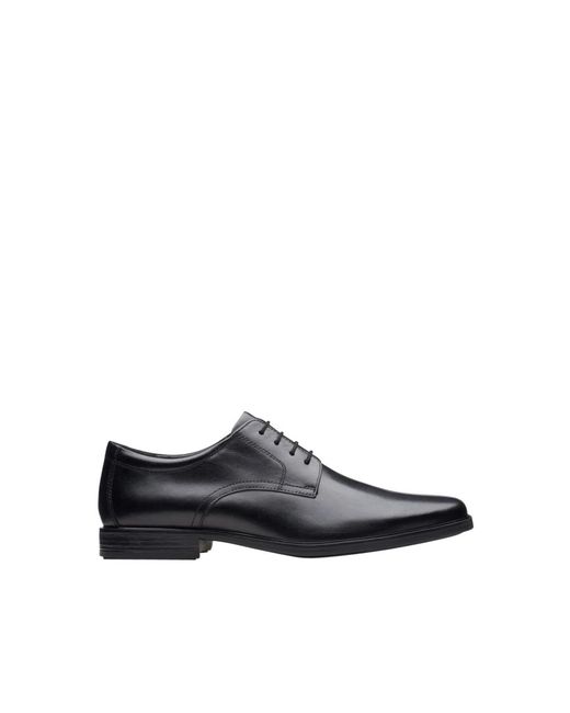 Clarks Schwarze lederschnürschuhe in Black für Herren