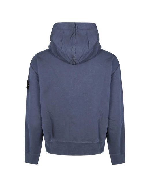 Stone Island Blue Zip-Throughs for men