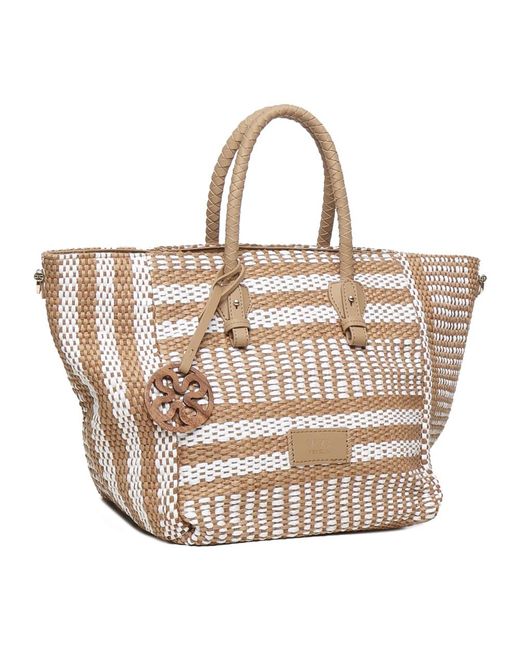 Tote Bags V73 de color Metallic
