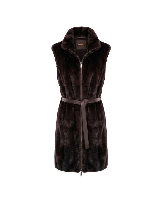Vests Moorer en coloris Black