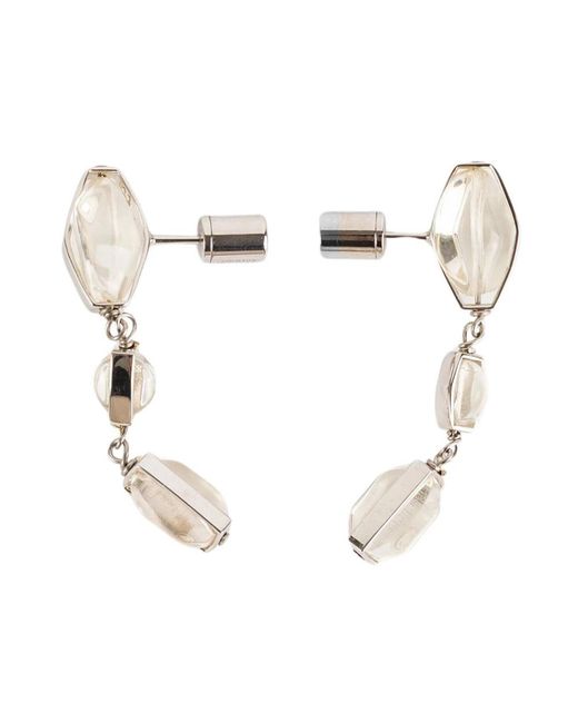 Earrings Jil Sander de color Metallic