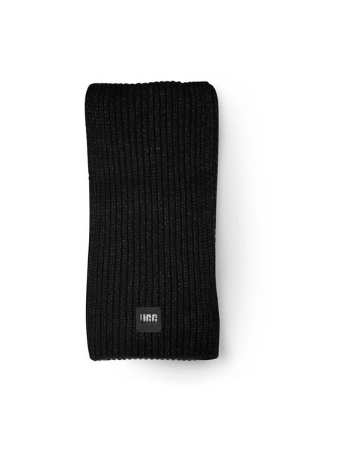 Ugg Accessoires ,Zwart ,Nylon Chunky Damesjaal in het Black
