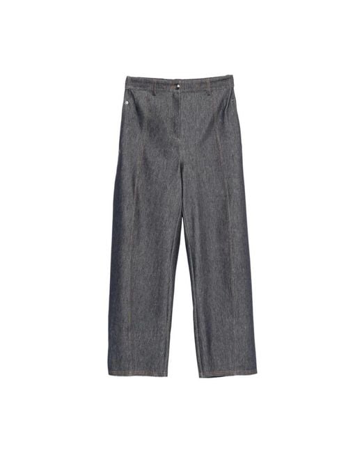Max Mara Gray Wide Jeans