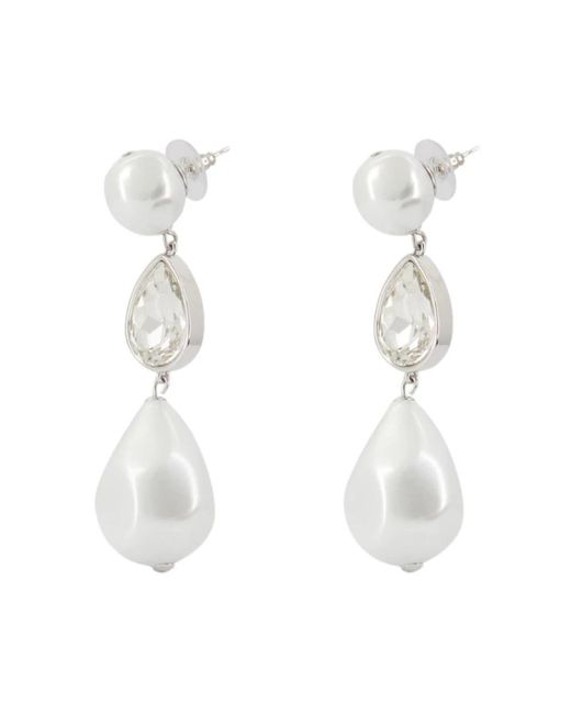 Earrings di Self-Portrait in White