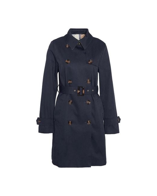 Barbour Blue Overcoat & Trench Coat