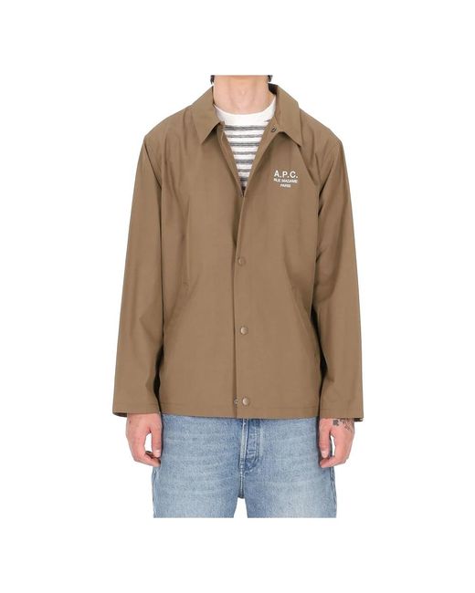 A.P.C. Brown Light Jackets for men