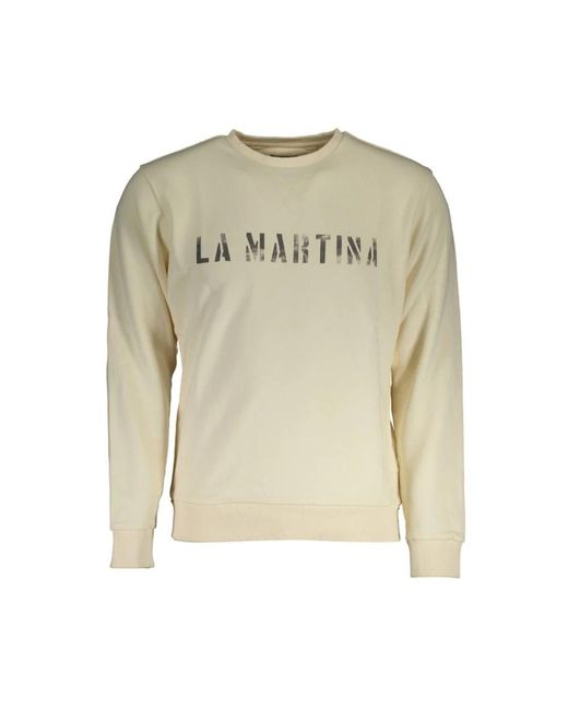 La Martina White Sweatshirts for men