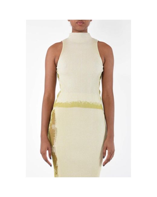 Roberto Collina Green Knitted Dresses