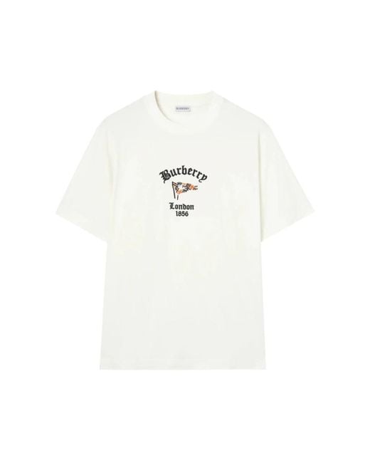 Burberry Ryan T-Shirt in het White voor heren