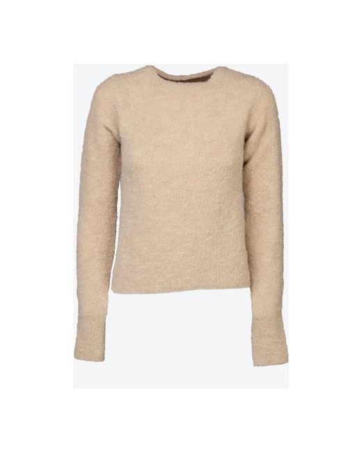 Semicouture Natural Round-Neck Knitwear