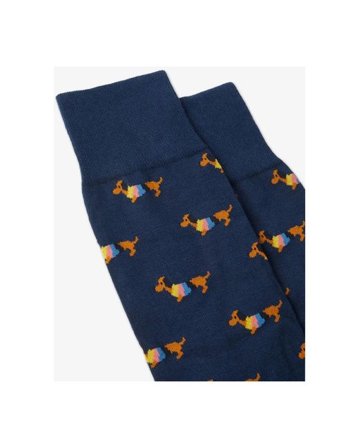 Paul Smith Mix Pattern Sokken Drie Pack in het Blue voor heren
