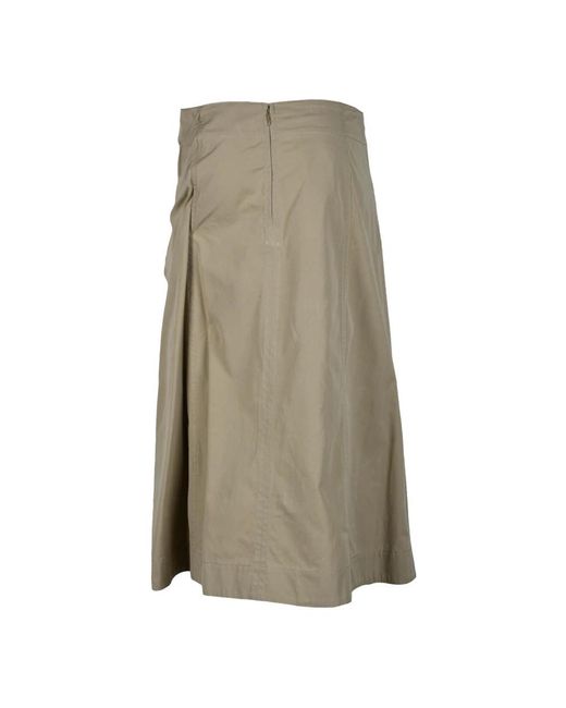 Bottega Veneta Natural Midi Skirts