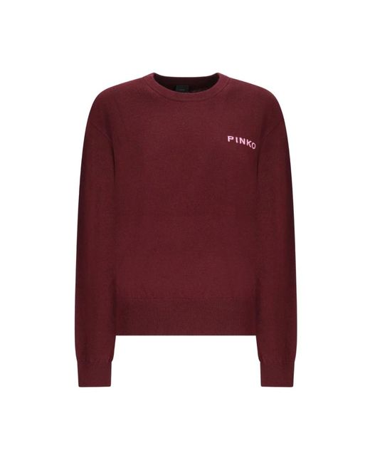 Pinko Purple Bordeaux Pullover Aw25