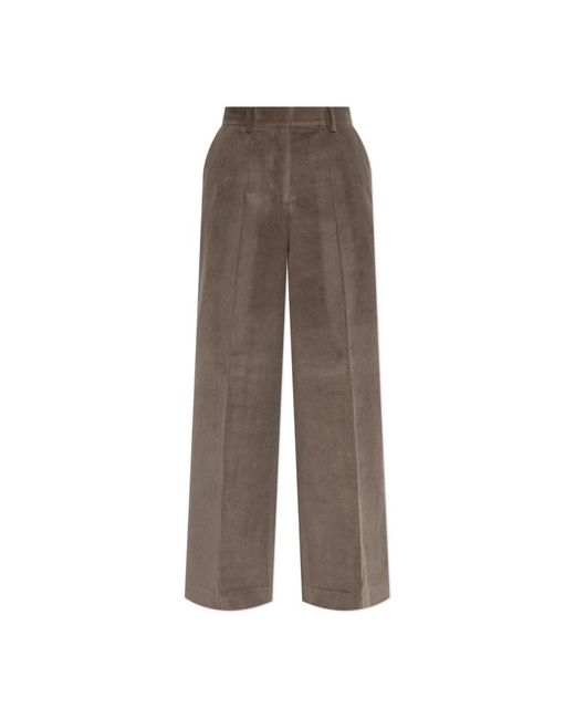 Wide Trousers Officine Generale en coloris Brown
