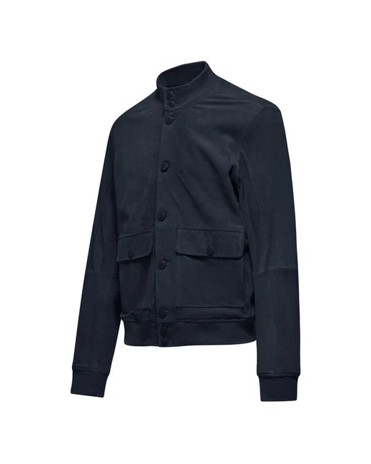 Bomboogie Suede Leren Jas in het Blue voor heren