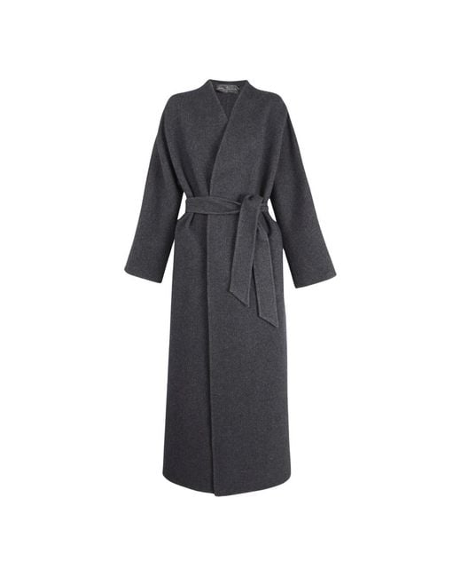 Cortana Black Single-Breasted Coats