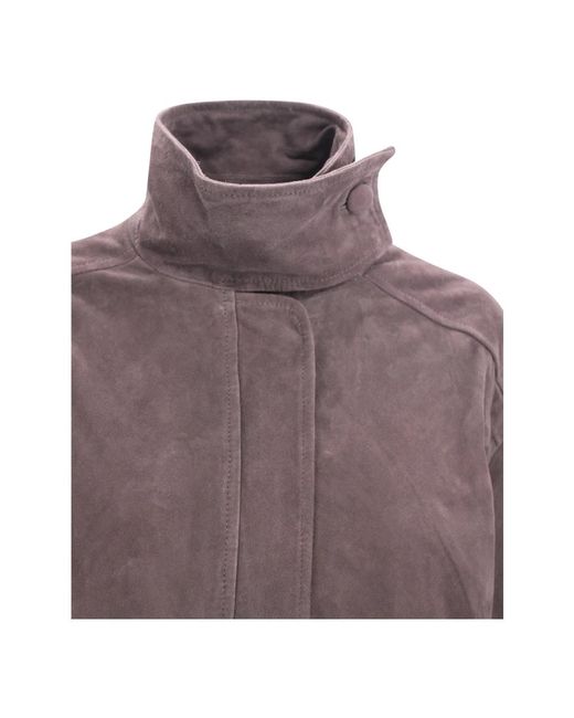 ROTATE BIRGER CHRISTENSEN Brown Leather Jackets