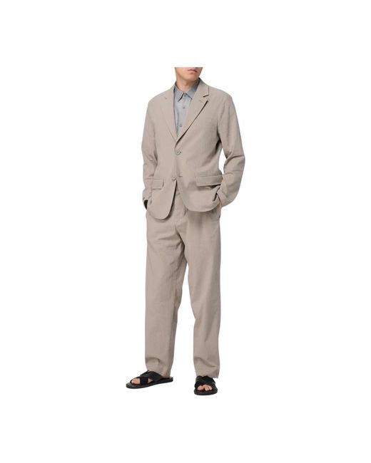ARMANI EXCHANGE Single-Breasted Two-Button Blazer in het Brown voor heren