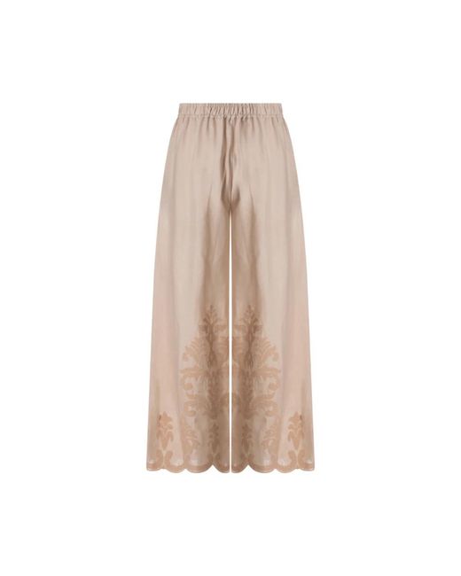 Kiton Natural Wide Trousers