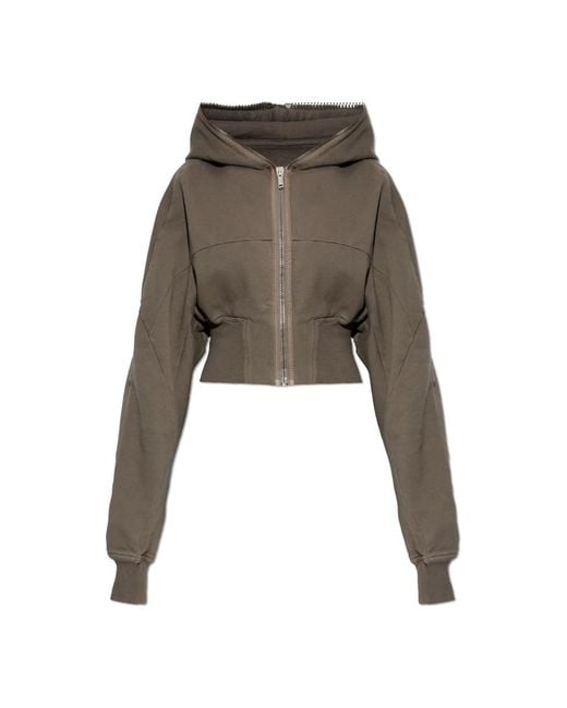 Rick Owens Green Zip-Throughs
