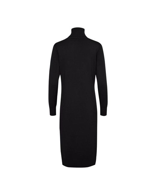 Saint Tropez Kleedjes ,Zwart ,Zwarte Coltrui Lange Jurk in het Black