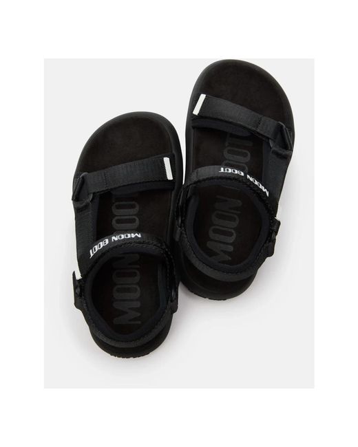 Flat Sandals Moon Boot en coloris Black