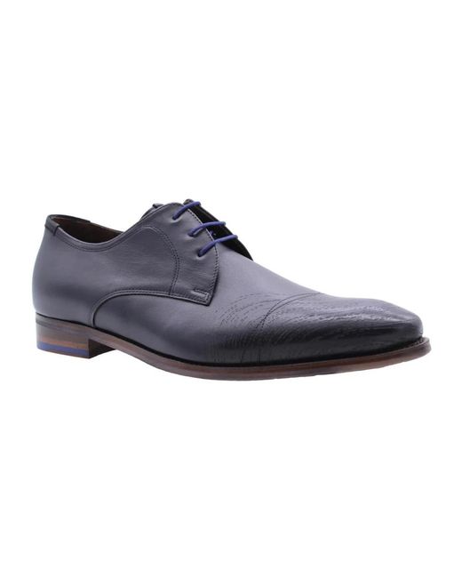 Floris Van Bommel Blue Business Shoes for men