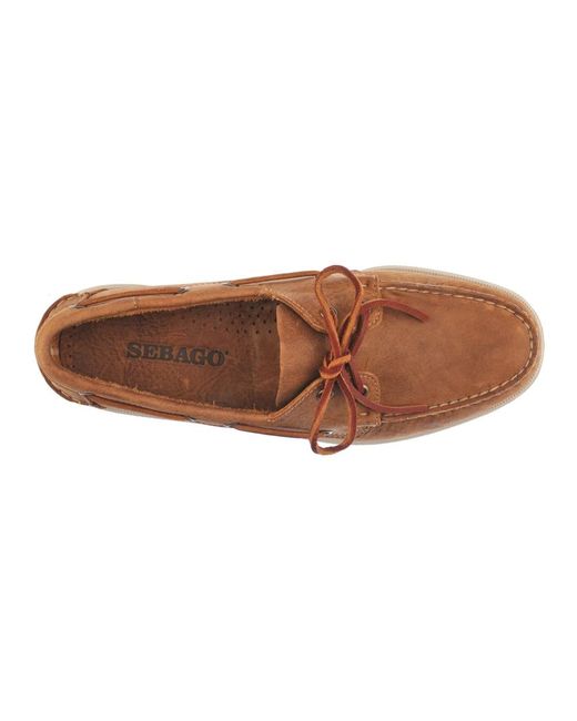 Sebago Brown Sailor Shoes for men