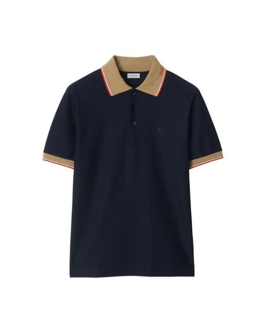 Burberry Blue Polo Shirts for men