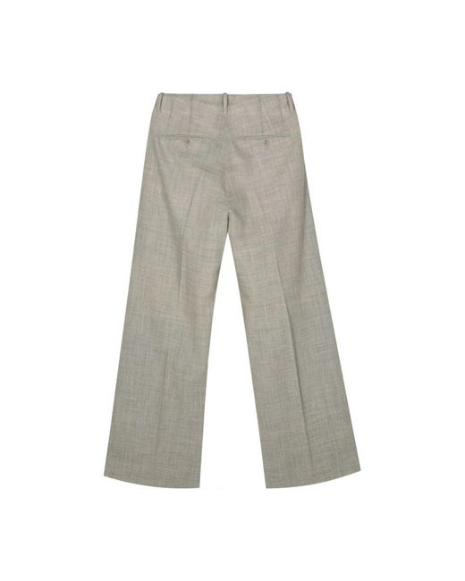Plan C Gray Wide Trousers