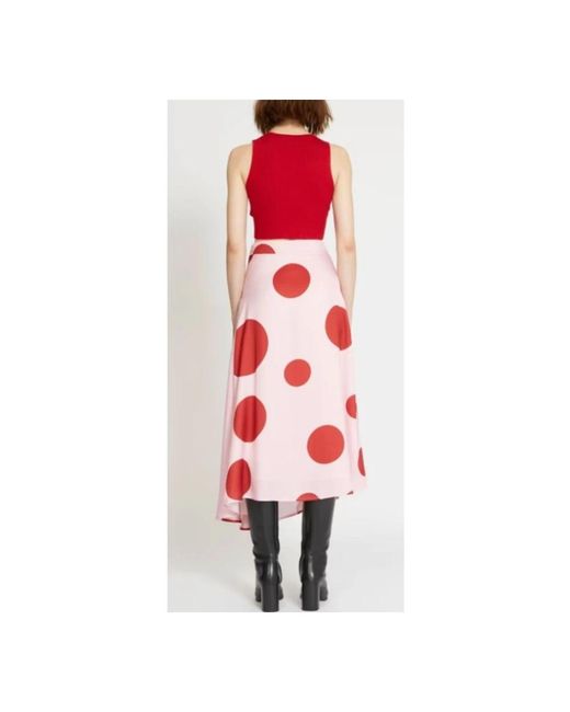 Silvian Heach Red Midi Skirts