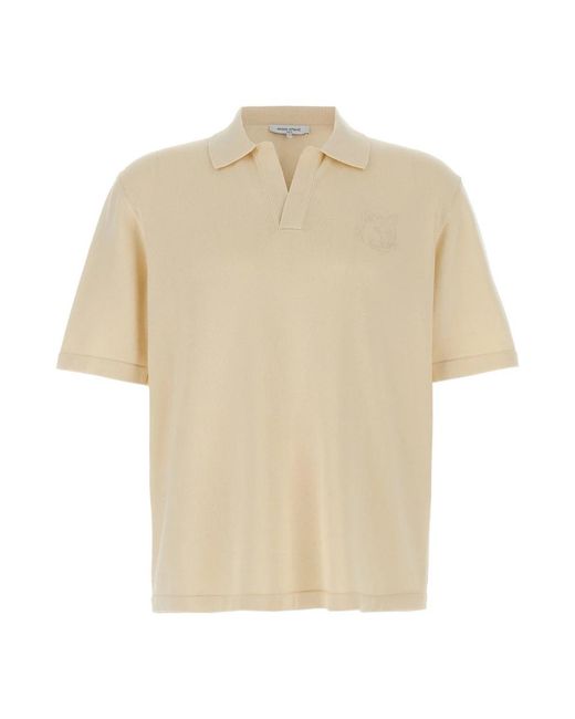 Maison Kitsuné Natural Polo Shirts for men