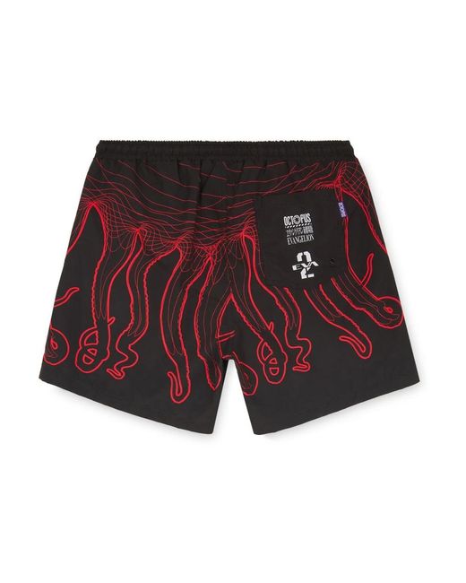Octopus Red Beachwear for men