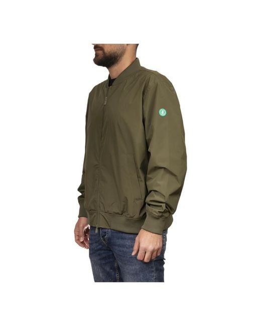 Save The Duck Green Bomber Jackets for men