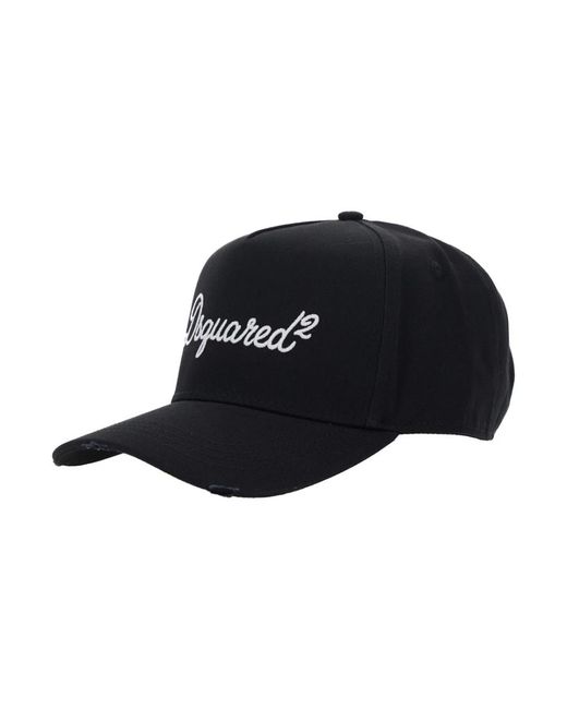 DSquared² Logo Baseball Cap in het Black voor heren